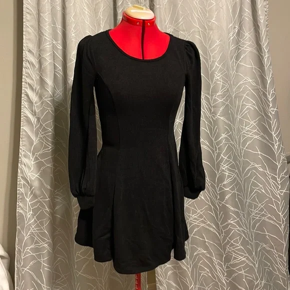 Everly | Dresses | Everly Little Black Sweater Dress Sz M | Poshmark